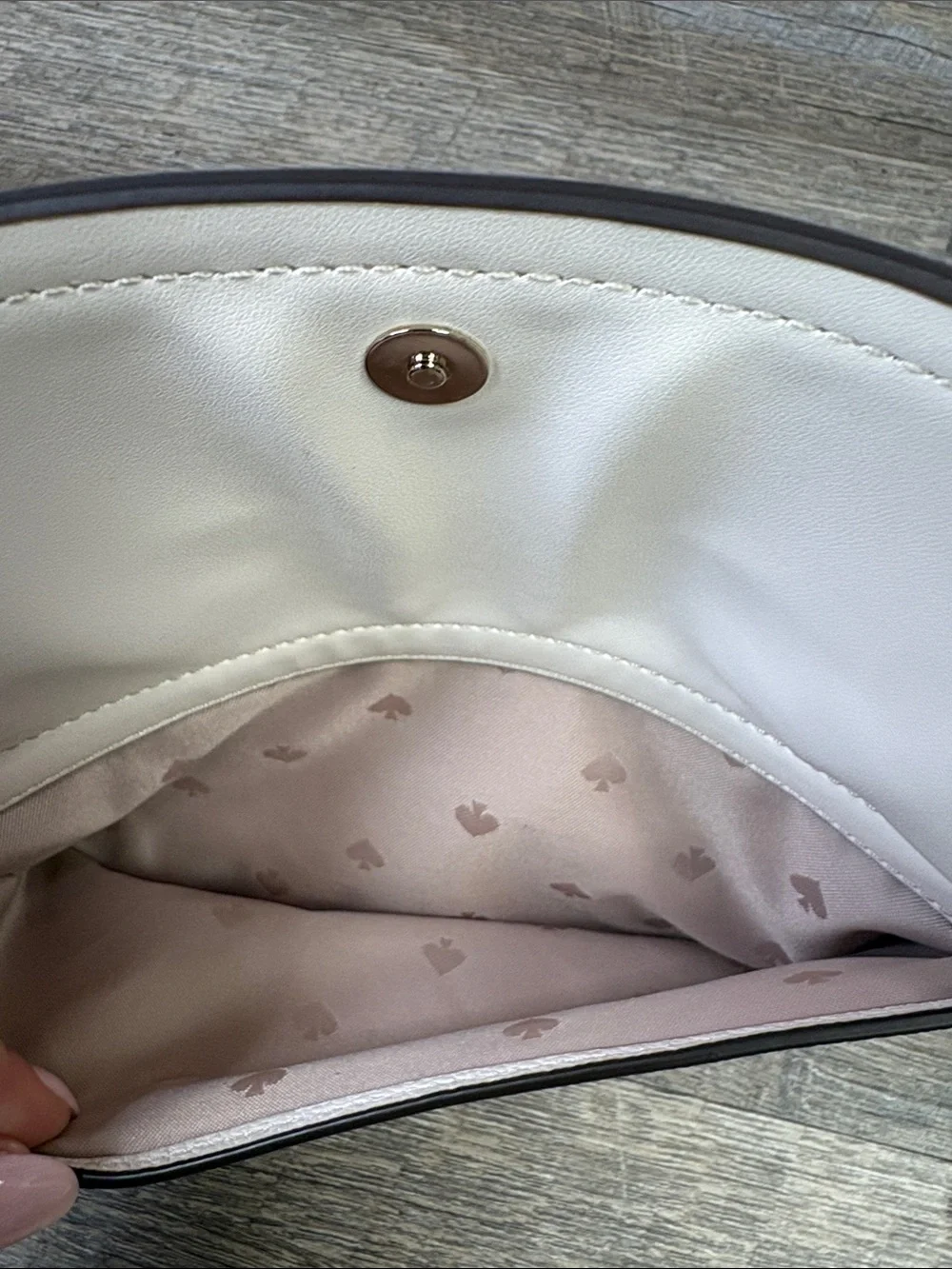 Kate Spade New York Rosie Pebbled Leather Flap Camera Bag Cream